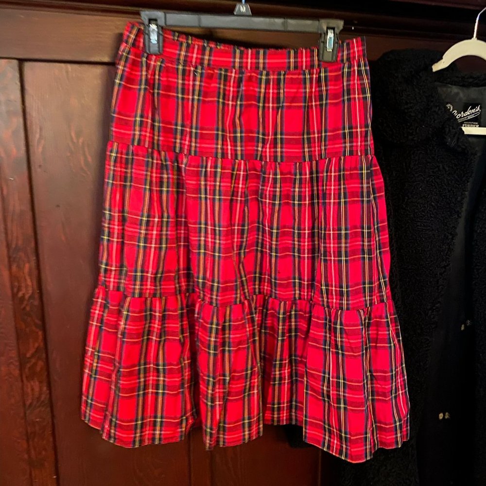 J Crew plaid skirt S